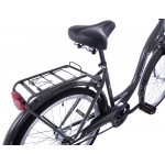 Mestský bicykel 26" Kozbike K3 3 prevodový Grafitový